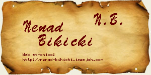 Nenad Bikicki vizit kartica